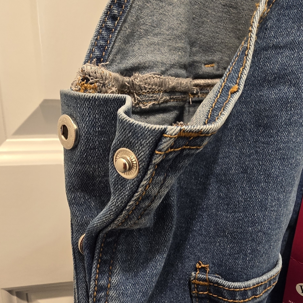 Women's Blue Denim Overalls - Picture 10 of 12